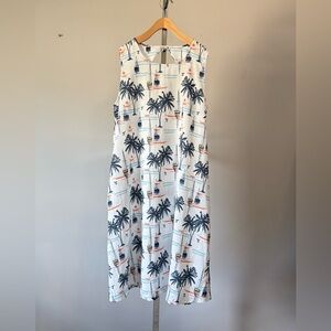 Fair Hope Adorable Swing Dress In Sunsets & Sailboats Sunsets & Sailboats XXL